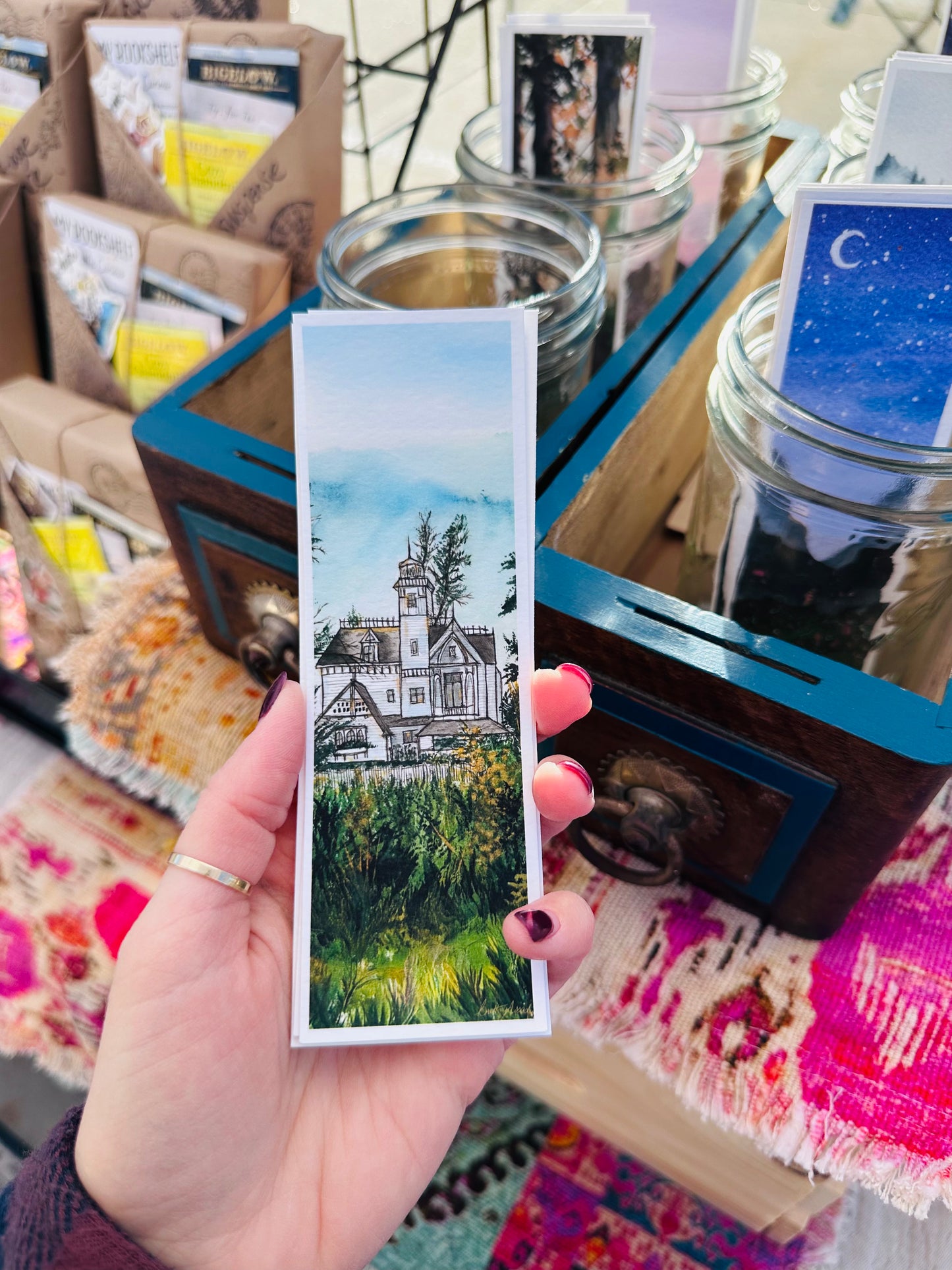 Watercolored Bookmark Prints
