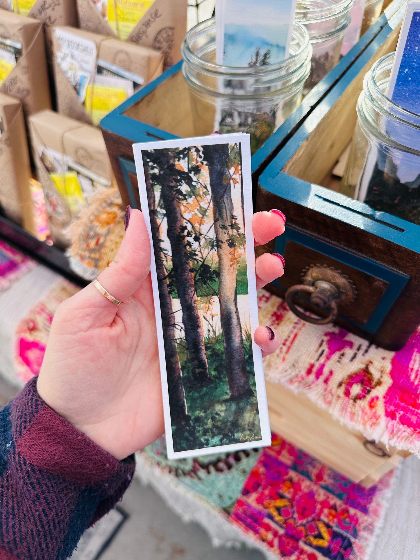 Watercolored Bookmark Prints