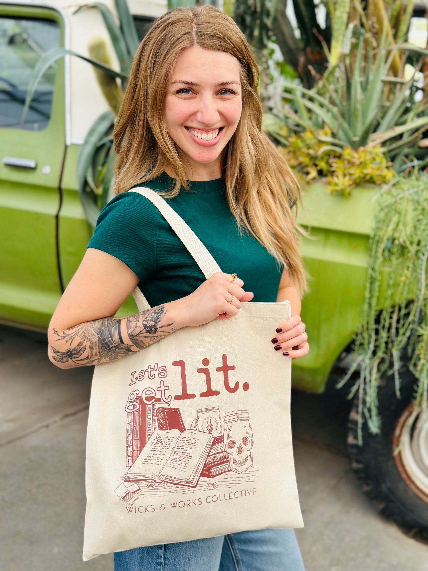 Let's Get Lit Tote Bag
