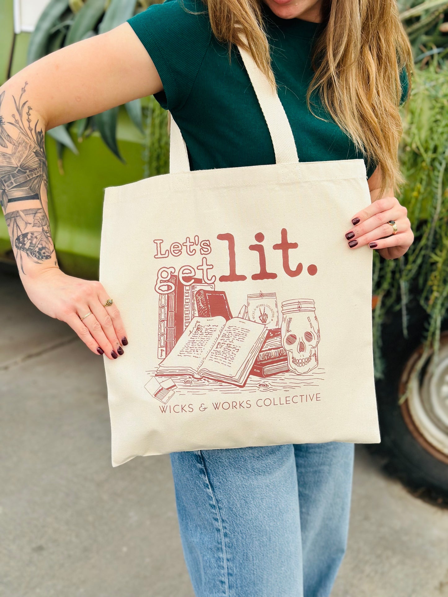 Let's Get Lit Tote Bag
