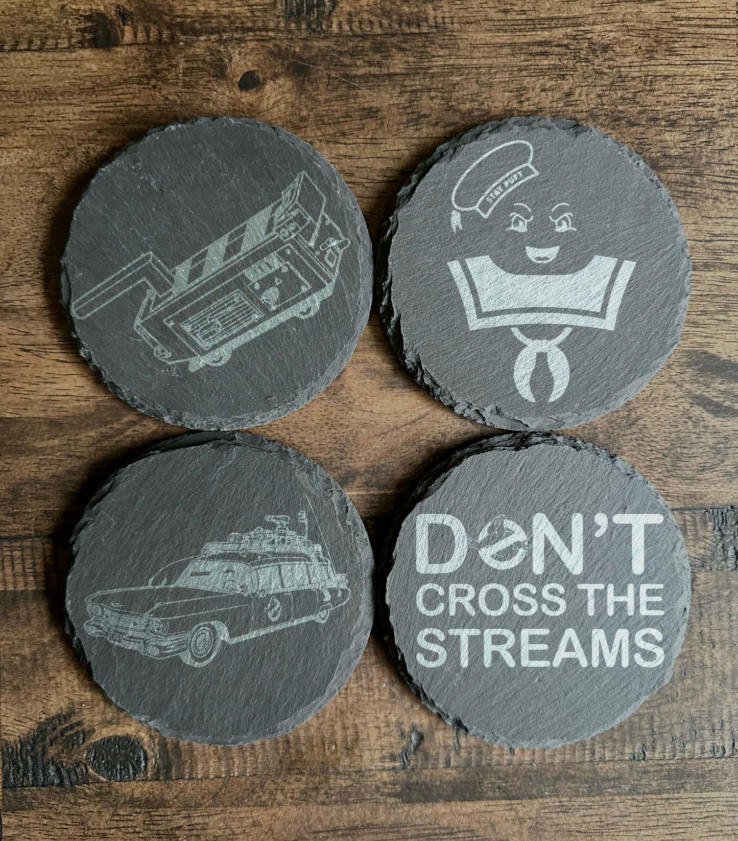 Ghostbusters Themed Slate Coasters