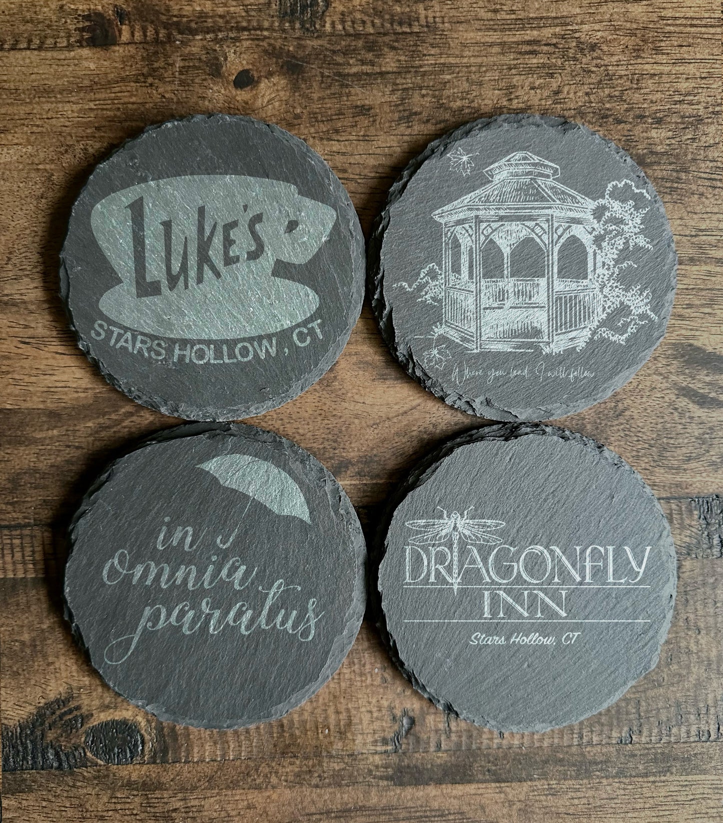 Gilmore Girls Themed Slate Coasters