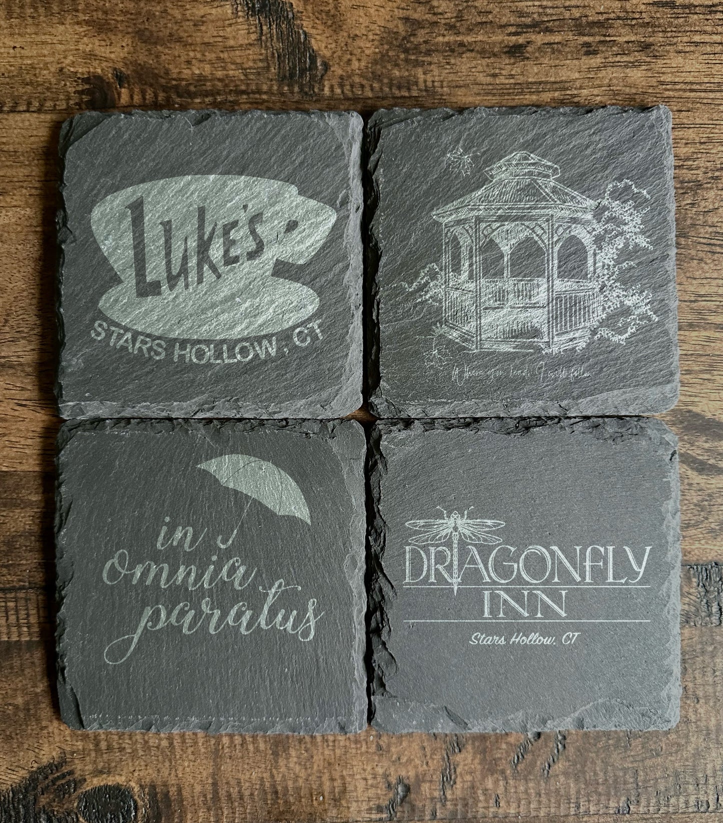 Gilmore Girls Themed Slate Coasters