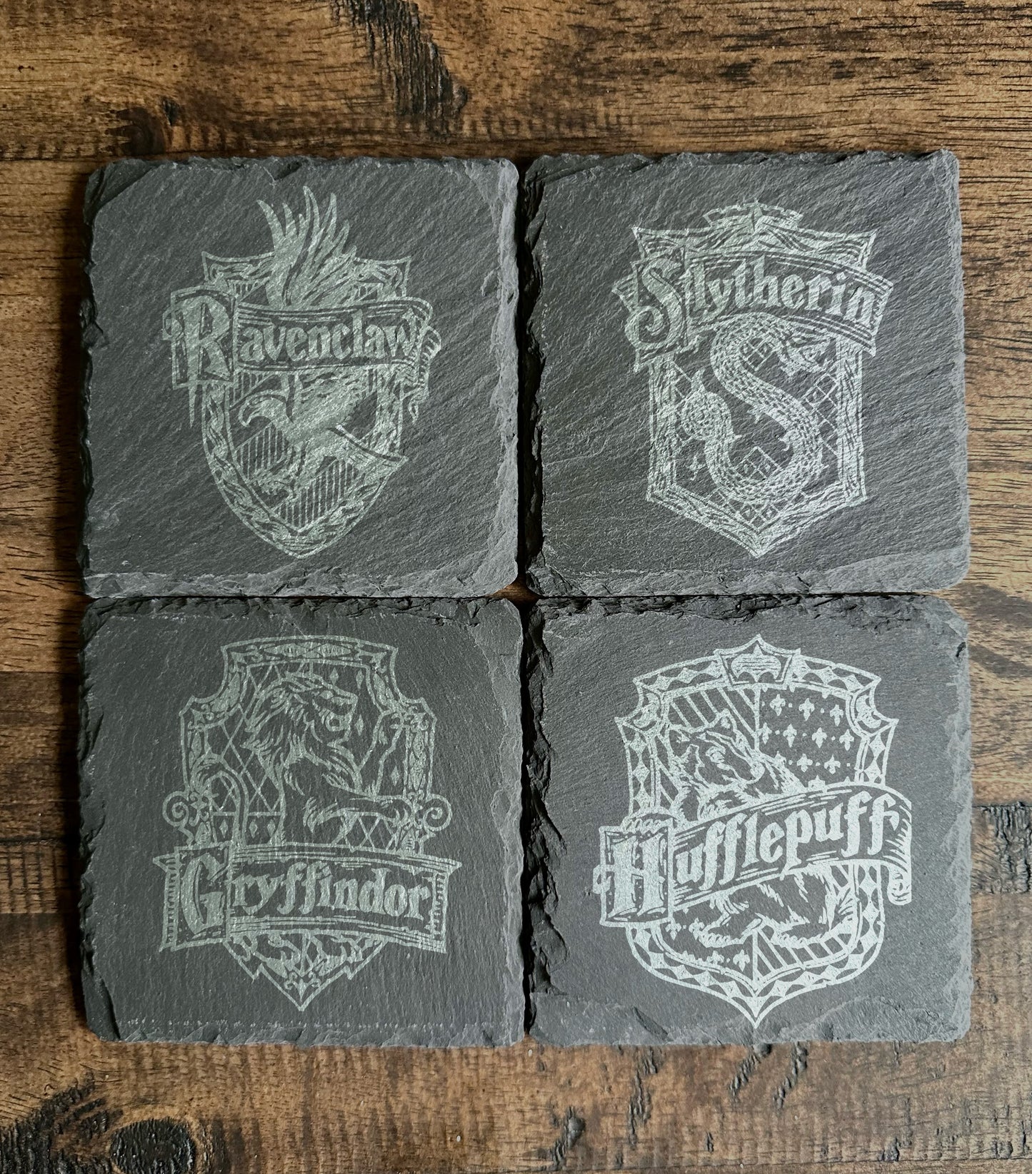 Hogwarts Themed Slate Coasters