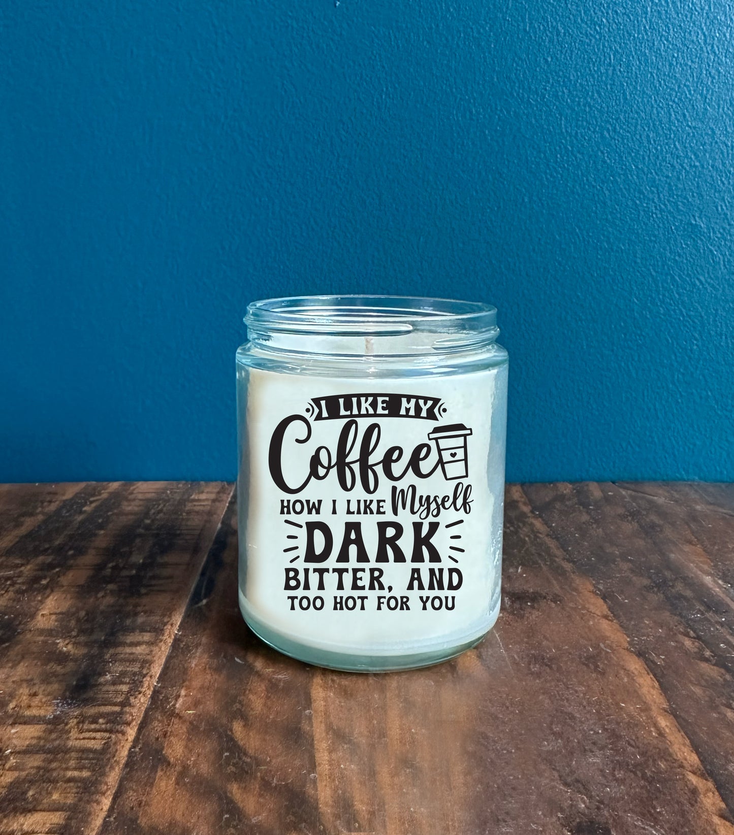 The I Like My Coffee Dark Candle