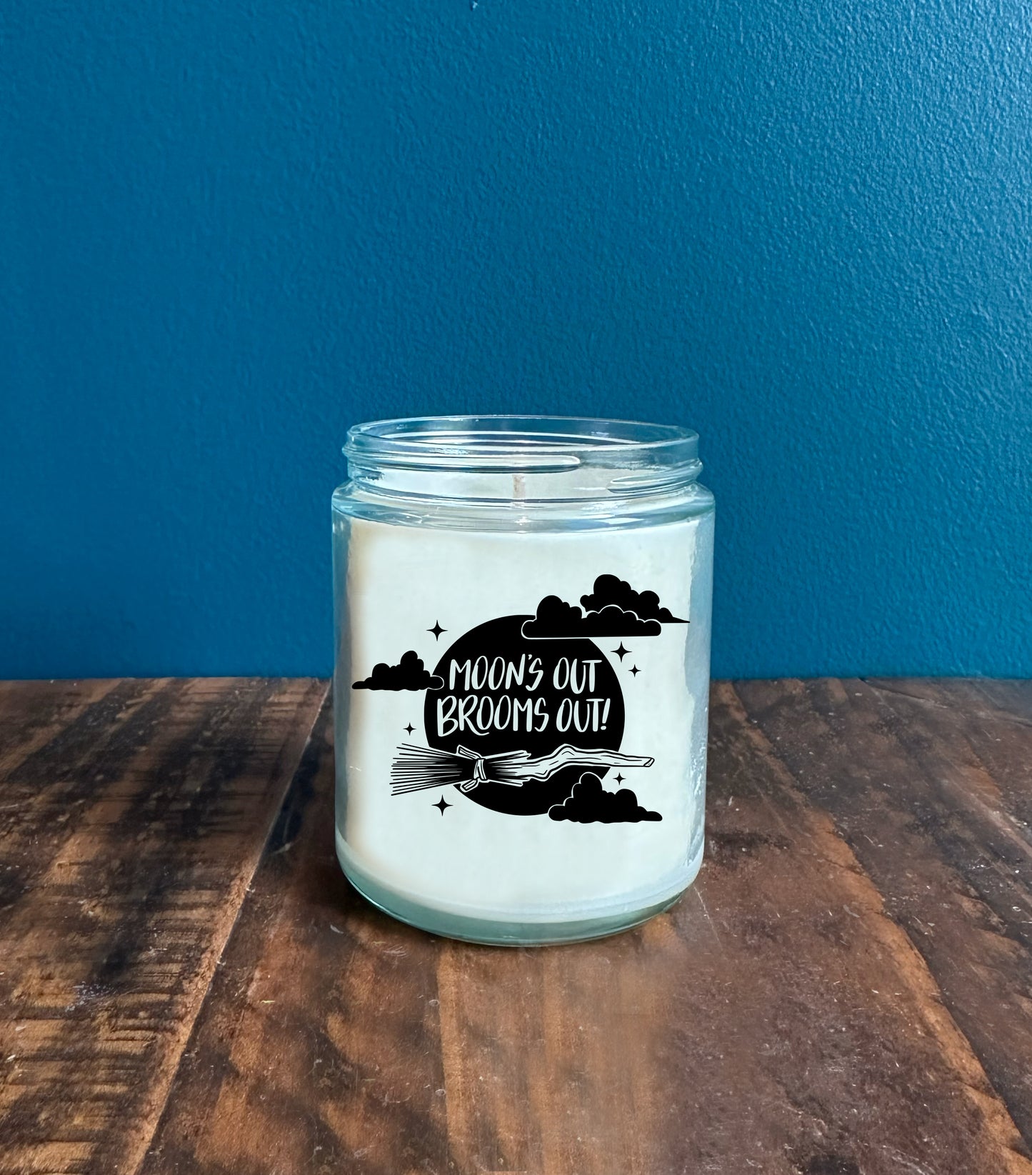The Brooms Out Candle