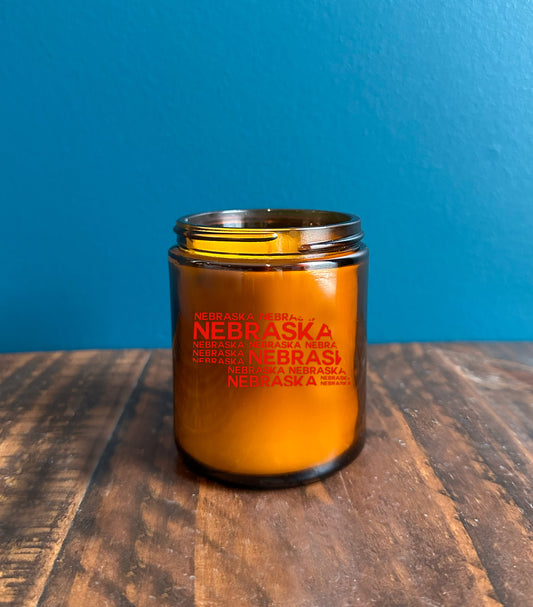 Nebraska Candle (Red)