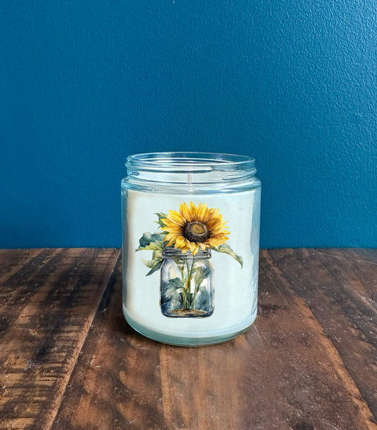 Sunflowers in a Jar Candle