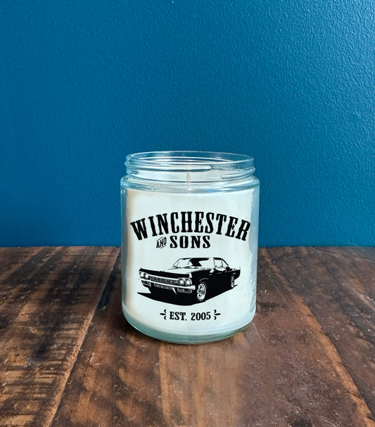 Supernatural Inspired Baby Candle