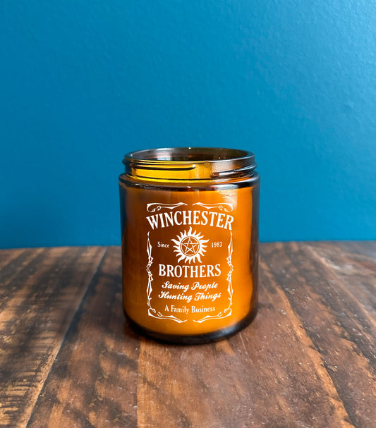 Supernatural Inspired Winchester Candle