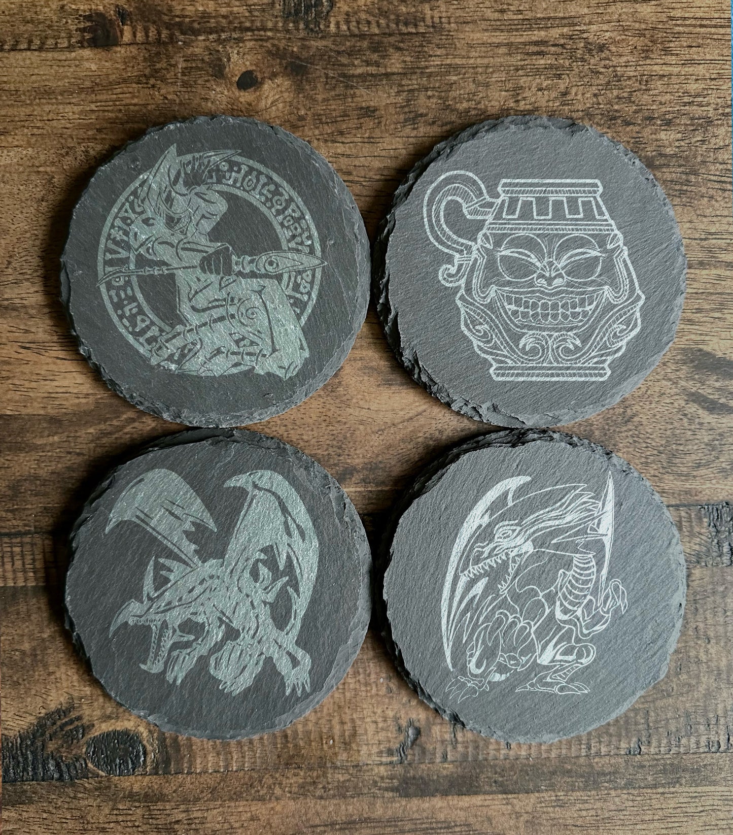YuGiOh Themed Slate Coasters