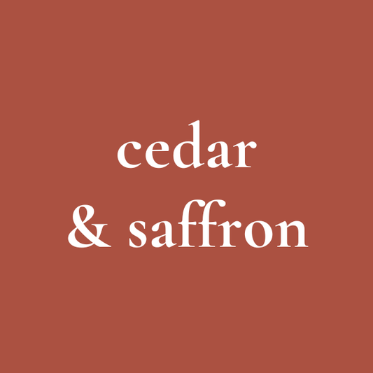 Cedar & Saffron