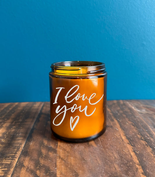 The I love You Candle