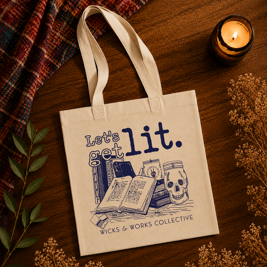 Let's Get Lit Tote Bag