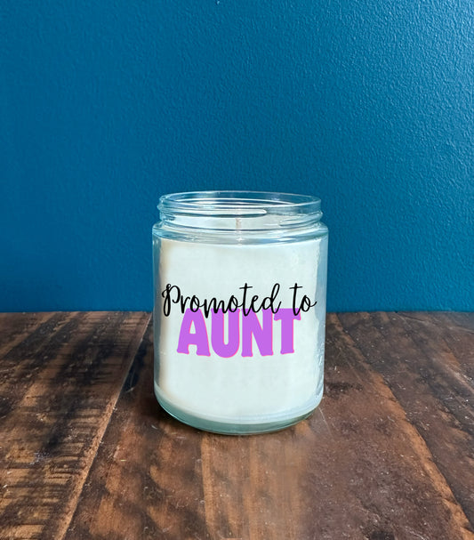 The Promoted To Aunt Candle